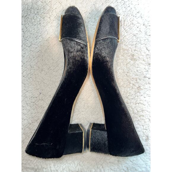 Salvatore Ferragamo Pony-Style Calfskin Heels - size 40/8 - H18 - Picture 6 of 12